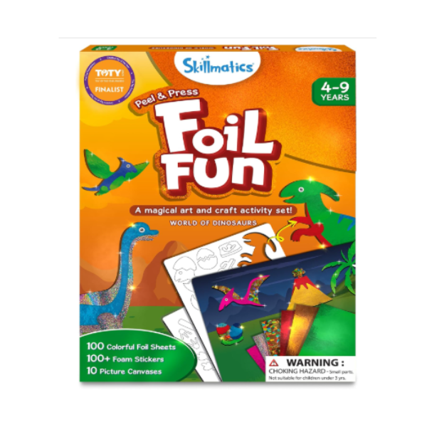 Foil Fun™ – Julpyssel utan kladd! 2-pack glittriga konst- & pysselkit för barn