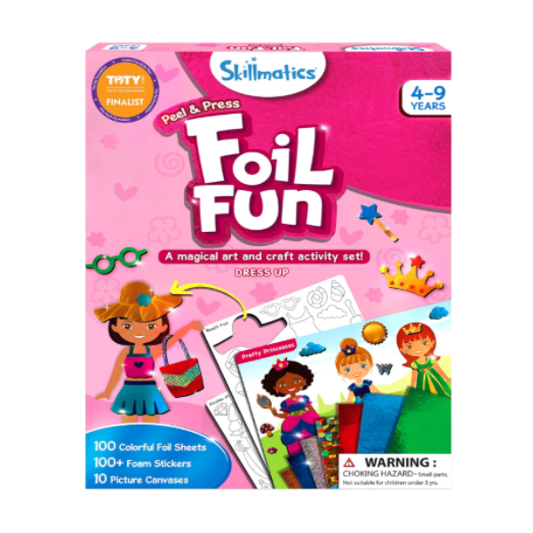 Foil Fun™ – Julpyssel utan kladd! 2-pack glittriga konst- & pysselkit för barn