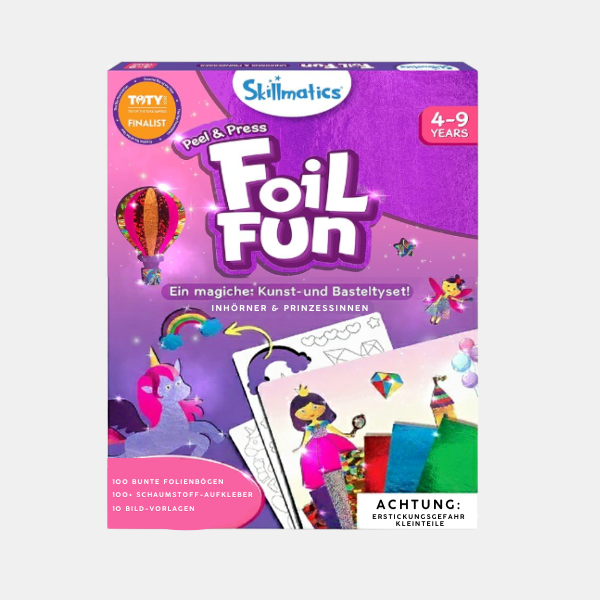 Foil Fun™ – Julpyssel utan kladd! 2-pack glittriga konst- & pysselkit för barn