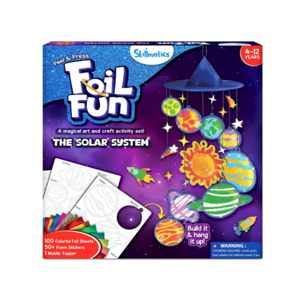 Foil Fun™ – Julpyssel utan kladd! 2-pack glittriga konst- & pysselkit för barn