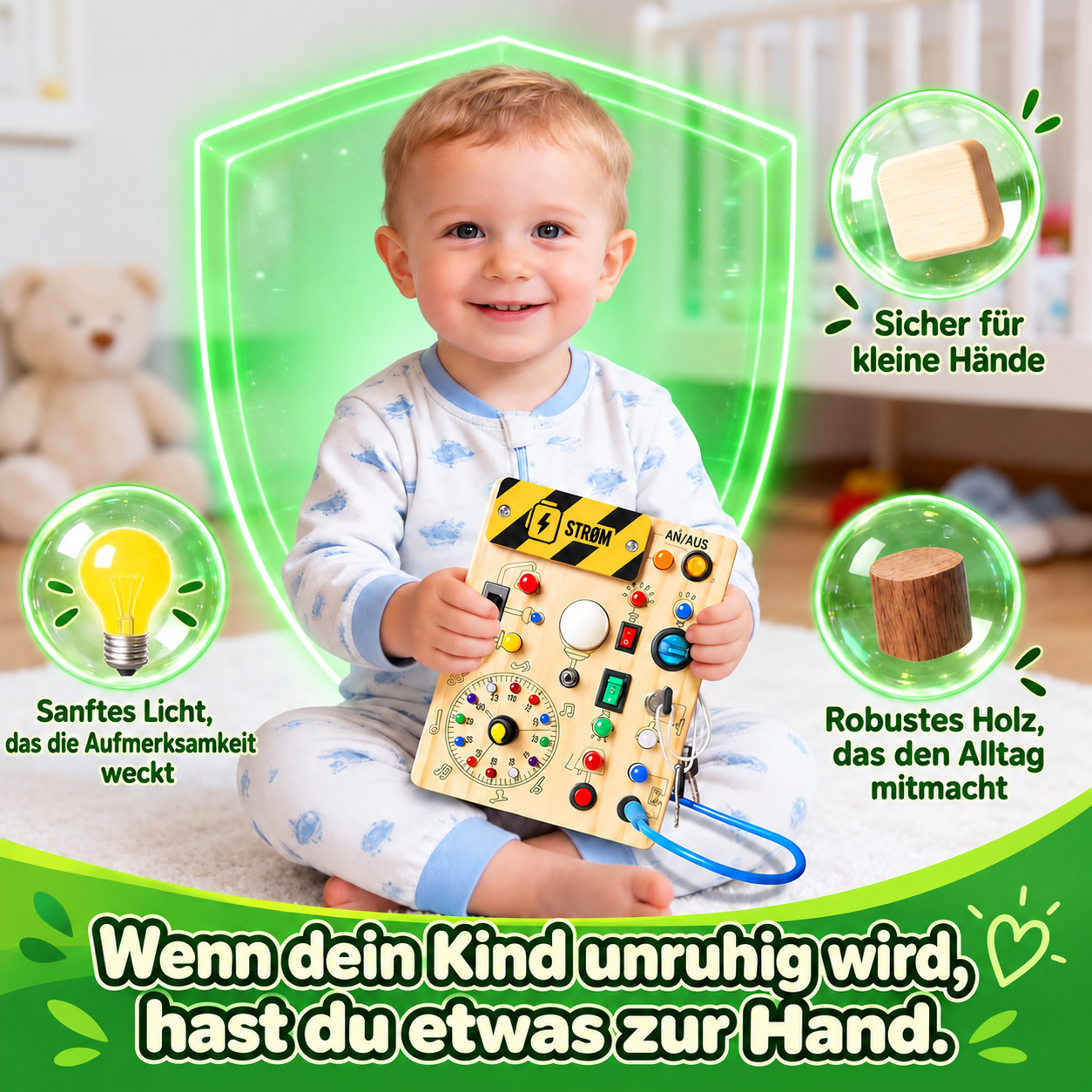 Geni™ – Das Super-Beschäftigungsbrett für kleine Entdecker