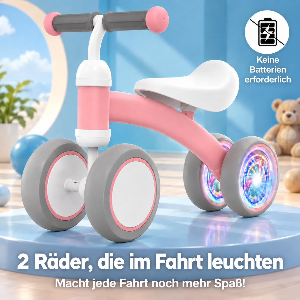 Laufrad für Kinder von 1 bis 3 Jahren – fördert Gleichgewicht, Beinkraft und Koordination