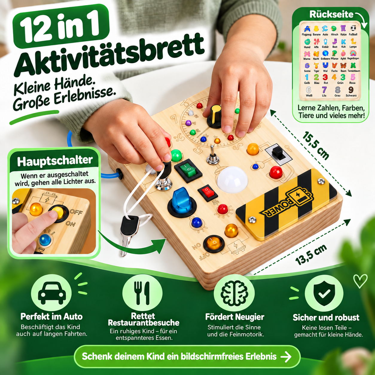 Geni™ – Das Super-Beschäftigungsbrett für kleine Entdecker